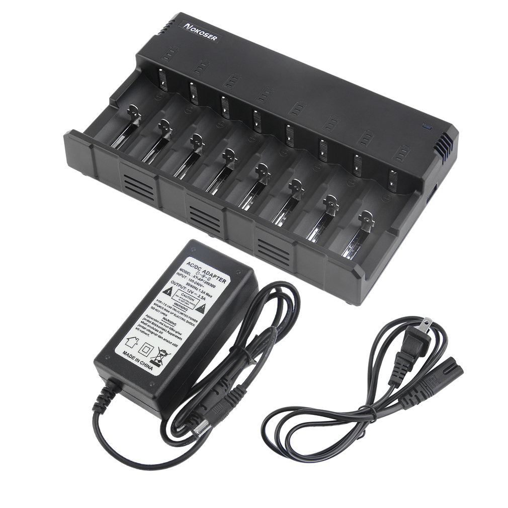 8 slot battery charger