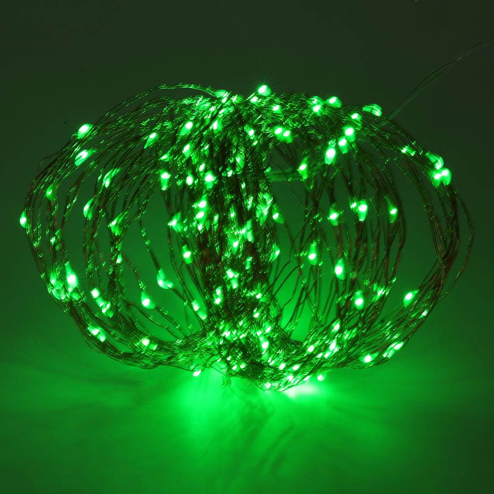 Solar Powered Warm White 20M 200LED Copper Wire Outdoor String Fairy Light LC eBay